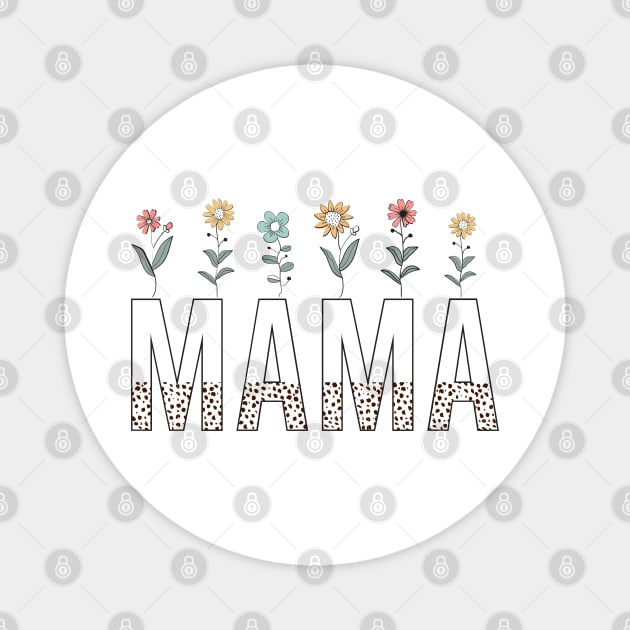 Floral Mama Magnet by UrbanLifeApparel